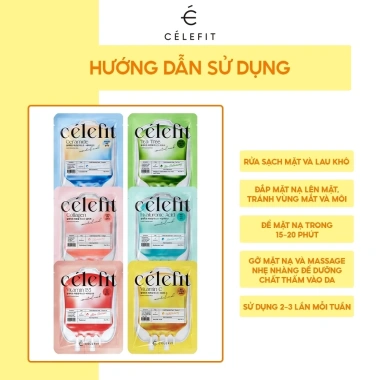Mặt Nạ Celefit Essential 23g Hyaluronic Acid - Cấp ẩm sâu, giá 20.000₫ 3 Mặt Nạ Celefit Essential 23g Hyaluronic Acid - Cấp ẩm sâu, giá 20.000₫ 3