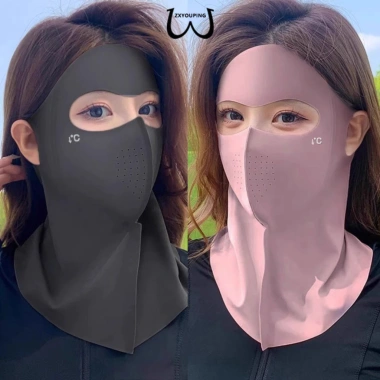 Mặt nạ chống nắng cổ toàn mặt Unisex ZXYOUPING 2 chiếc dạng ống lụa băng, bảo vệ UV xe đạp, 44,064 VND
