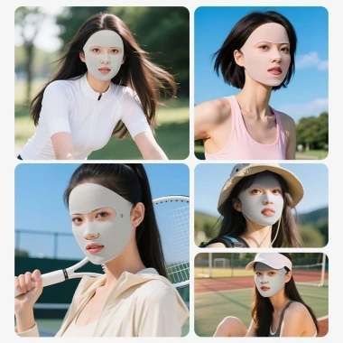 Mặt nạ chống nắng full face thiết kế thông khí mũi miệng, thích hợp chạy bộ, đạp xe, chơi thể thao - Giá 39.955 VND