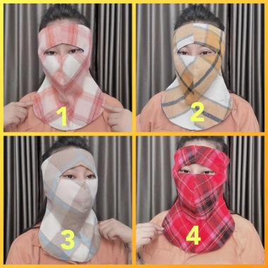 Mặt nạ chống nắng Ninja yếm, che kín tai, có miếng dán sau, giảm giá 25.000 VND 3