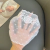 Mặt nạ chống nắng thoáng khí ren hoa, móc tai nhẹ, thời trang cho hoạt động ngoài trời 1/4 chiếc 9