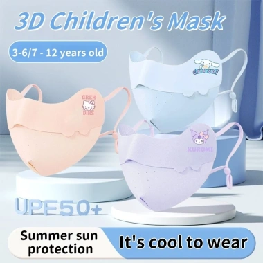 Mặt nạ chống nắng trẻ em Sanrio UV mùa hè bé gái mỏng thoáng khí, giá 32.952 VND