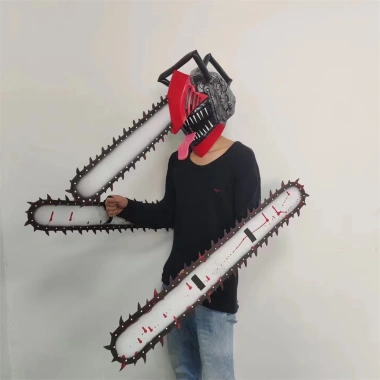 Mặt Nạ Cosplay Chainsaw Man Anime - Mũ Bảo Hiểm Halloween Giá 172.800 VNĐ 2