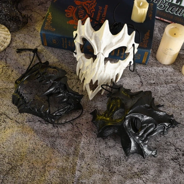 Mặt nạ Cosplay Skeleton Nửa Mặt Đầu Lâu Răng Dài - Sói Rồng Hổ - Giá 17.928₫ 3