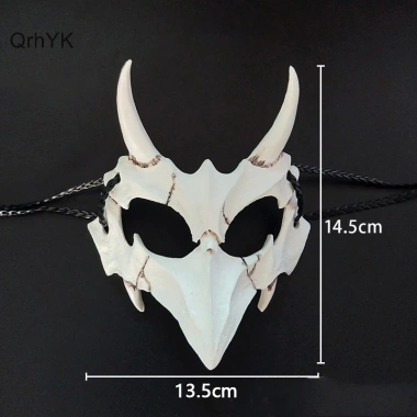 Mặt nạ Cosplay Skeleton Nửa Mặt Đầu Lâu Răng Dài - Sói Rồng Hổ - Giá 17.928₫ 5