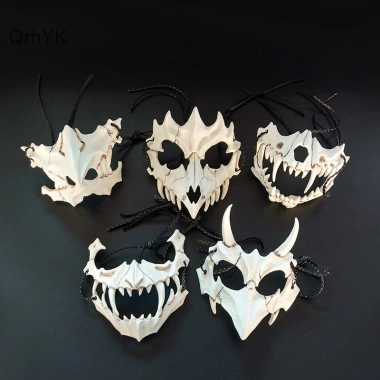 Mặt nạ Cosplay Skeleton Nửa Mặt Đầu Lâu Răng Dài - Sói Rồng Hổ - Giá 17.928₫ 8