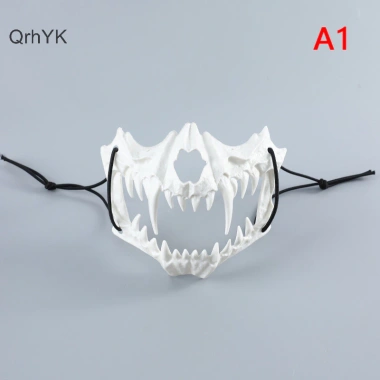 Mặt nạ Cosplay Skeleton Nửa Mặt Đầu Lâu Răng Dài - Sói Rồng Hổ - Giá 17.928₫ 10