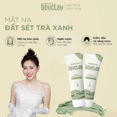 Mặt nạ đất sét BEUCLAY trà xanh – Sáng da, khít lỗ chân lông, kiểm soát dầu, giảm mụn cám & đầu đen 10