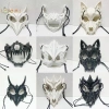 Mặt nạ Demon Skeleton răng dài, nửa mặt Rồng Sói Hổ Halloween, giá 38.448₫