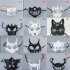 Mặt nạ Demon Skeleton răng dài, nửa mặt Rồng Sói Hổ Halloween, giá 38.448₫ 3