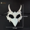 Mặt nạ Demon Skeleton răng dài, nửa mặt Rồng Sói Hổ Halloween, giá 38.448₫ 5