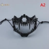 Mặt nạ Demon Skeleton răng dài, nửa mặt Rồng Sói Hổ Halloween, giá 38.448₫ 10