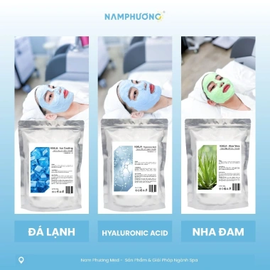 Mặt Nạ Dẻo Kaila Đá Lạnh Hyaluronic Acid Nha Đam - Dưỡng ẩm, làm dịu da spa 230k