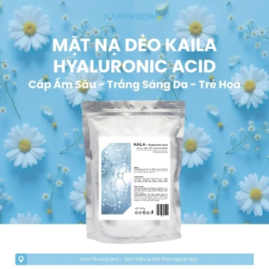 Mặt Nạ Dẻo Kaila Đá Lạnh Hyaluronic Acid Nha Đam - Dưỡng ẩm, làm dịu da spa 230k