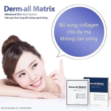 Mặt Nạ Derm All Matrix Mẫu Mới Nhất 4 Miếng Dưỡng Da Giảm Nếp Nhăn Chỉ 340.000đ 2