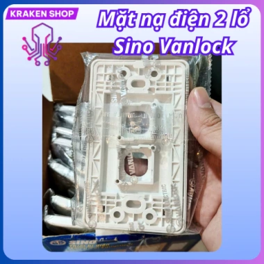 Mặt nạ điện lổ 2 S18 Sino Vanlock - Hàng chính hãng, giá 9.500₫, lắp nhanh, an toàn 2 Mặt nạ điện lổ 2 S18 Sino Vanlock - Hàng chính hãng, giá 9.500₫, lắp nhanh, an toàn 2