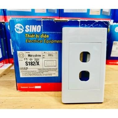 Mặt nạ điện lổ 2 S18 Sino Vanlock - Hàng chính hãng, giá 9.500₫, lắp nhanh, an toàn 3 Mặt nạ điện lổ 2 S18 Sino Vanlock - Hàng chính hãng, giá 9.500₫, lắp nhanh, an toàn 3