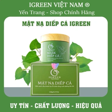 Mặt Nạ Diệp Cá iGreen - Cấp ẩm, Mịn Da, Trắng Sáng, Giảm Mụn, Mờ Thâm - 150k