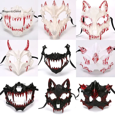 Mặt nạ động vật DIAPER & CORED - Đồ trang phục Halloween, đạo cụ sinh động, giảm giá 23% chỉ 51.192 VND