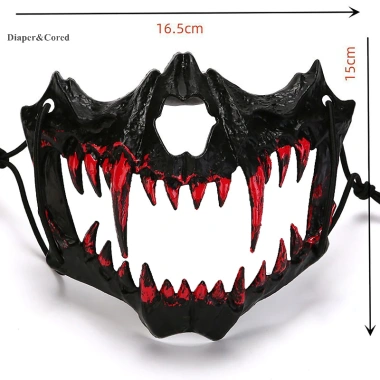 Mặt nạ động vật DIAPER & CORED - Đồ trang phục Halloween, đạo cụ sinh động, giảm giá 23% chỉ 51.192 VND