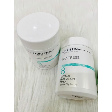 Mặt nạ dưỡng ẩm Christina Unstress 8 Optimal Hydration - Giá giảm, chỉ 329k, 8 lần cấp ẩm sâu