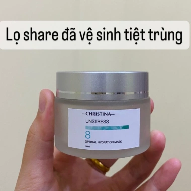 Mặt nạ dưỡng ẩm Christina Unstress 8 Optimal Hydration - Giá giảm, chỉ 329k, 8 lần cấp ẩm sâu