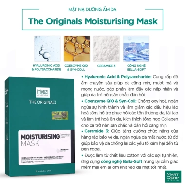Mặt Nạ Dưỡng Ẩm MartiDerm The Originals 25ml x10 miếng Dưỡng sâu da mềm mịn Giá chỉ 850.250₫