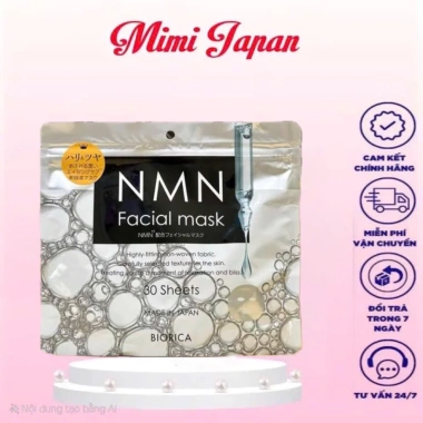Mặt Nạ Dưỡng Ấm Trắng Da Nhật Bản NMN BIORICA 30 miếng - Giá chỉ 152,100₫