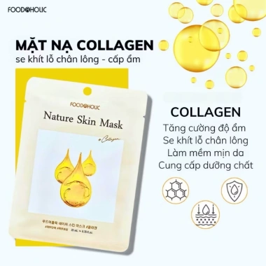 Mặt Nạ Dưỡng Da Cấp Ẩm Tự Nhiên Foodaholic Nature Skin Mask Hàn Quốc 10 Miếng - Dưỡng ẩm sâu, Làn Da Rạng Rỡ 7