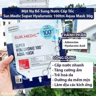 Mặt Nạ Dưỡng Trắng Sur.Medic Bright Glutathione 30g - Tái tạo da, làm sáng, giảm thâm, giá chỉ 33.000đ