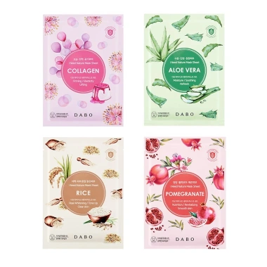 Mặt nạ gạo trắng da Dabo I Need Nature 10 miếng 23ml - Dưỡng ẩm, da mềm mịn, giá chỉ 129k