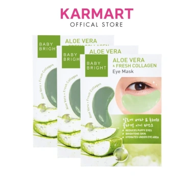 Mặt Nạ Giảm Thâm Quầng Mắt Baby Bright Aloe Vera & Fresh Collagen 2 miếng 5g Giá 20.000
