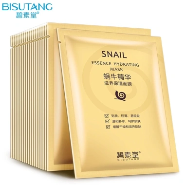 Mặt Nạ Giấy BISUTANG Tinh Chất Ốc Sên Vàng Collagen Dưỡng Trắng Da và Cấp Ẩm Da Khô - Giá 5.500đ