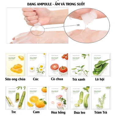 Mặt Nạ Giấy Cấp Ẩm Dưỡng Trắng Da Nature Republic Nature 23ml Giá 17.150 VND