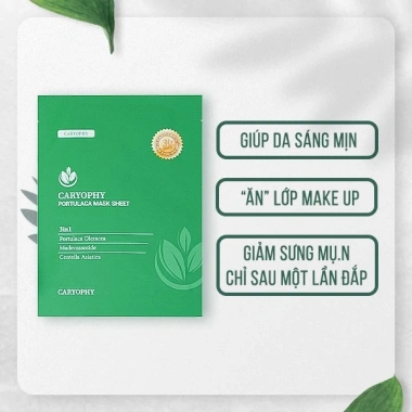 Mặt nạ giấy Caryophy Portulaca 22g - Dưỡng da sâu, giảm mụn, chỉ 49.000 VNĐ 3 Mặt nạ giấy Caryophy Portulaca 22g - Dưỡng da sâu, giảm mụn, chỉ 49.000 VNĐ 3