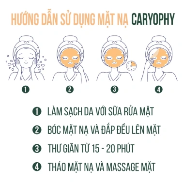 Mặt nạ giấy Caryophy Portulaca 22g - Dưỡng da sâu, giảm mụn, chỉ 49.000 VNĐ