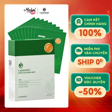 Mặt nạ giấy Caryophy Portulaca 22g - Dưỡng da sâu, giảm mụn, chỉ 49.000 VNĐ 9 Mặt nạ giấy Caryophy Portulaca 22g - Dưỡng da sâu, giảm mụn, chỉ 49.000 VNĐ 9