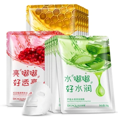Mặt nạ giấy HA Images Bioaqua 5 miếng - Dưỡng trắng, cấp ẩm, thải độc, chỉ 25k