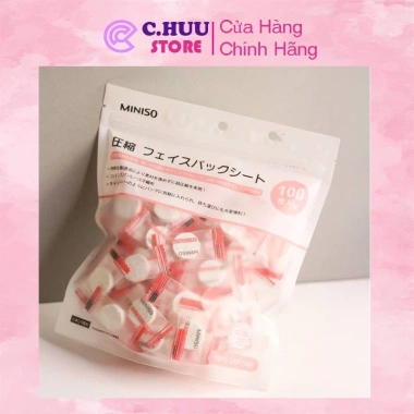 Mặt Nạ Giấy Nén Miniso 100 Viên - Dưỡng Da Nhật Bản, Giá 52.000₫ (Giảm tới 52k)