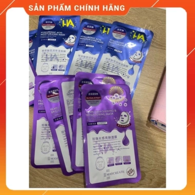 Mặt nạ HA Maycreate Nội Địa 1 miếng: Dưỡng ẩm, trắng sáng, phục hồi, chỉ 5.487₫