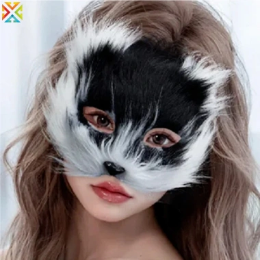 Mặt nạ Halloween Nữ Cáo Động Vật Nửa Mặt Nhựa – Phong Cách Mới, Giá 73,513₫