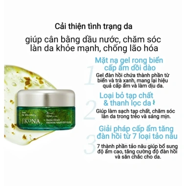 Mặt nạ JKONA Marine Miracle Wash Off - Dưỡng ẩm, Chống lão hoá, Giảm kích ứng, 89.000₫