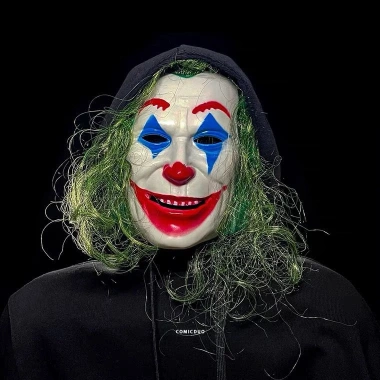 Mặt nạ Joker cosplay nhựa – Joaquin Phoenix, mọi lứa tuổi, Halloween, 76.680₫ 3