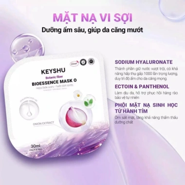 Mặt Nạ Keyshu Sợi Xơ Rau Má 30ml - Cấp ẩm, Ngừa lão hóa, Giá 200.000đ giảm từ 248.000đ