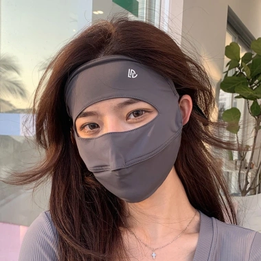 Mặt Nạ Khẩu Trang Toàn Mặt Lụa Lạnh Full Face Chống UV Cao Cấp - Giảm giá 65k, Tặng Thẻ Test UV 9