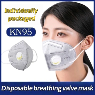 Mặt nạ KN95 50 cái thoáng khí dùng một lần, chống bụi, khói công nghiệp, bao bì độc lập - 23.000₫
