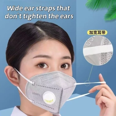 Mặt nạ KN95 50 cái thoáng khí dùng một lần, chống bụi, khói công nghiệp, bao bì độc lập - 23.000₫