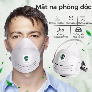 Mặt nạ KN95 silicone mềm chống khí, bụi, khói - Khẩu trang phun sơn 27.800₫ 2