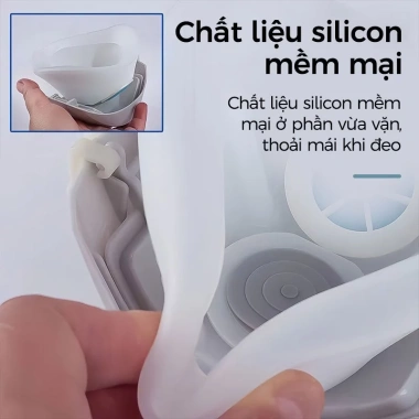 Mặt nạ KN95 silicone mềm chống khí, bụi, khói - Khẩu trang phun sơn 27.800₫ 5