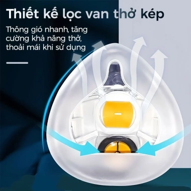 Mặt nạ KN95 silicone mềm chống khí, bụi, khói - Khẩu trang phun sơn 27.800₫ 6